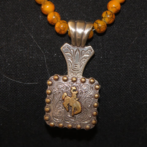 Wyoming Bronc Necklace